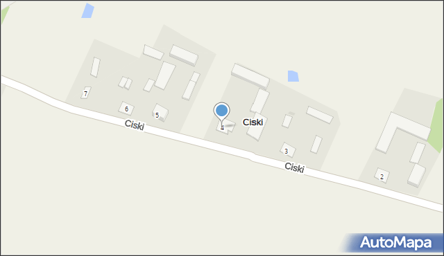 Ciski, Ciski, 4, mapa Ciski