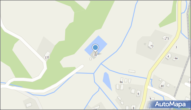 Cisna, Cisna, 32, mapa Cisna