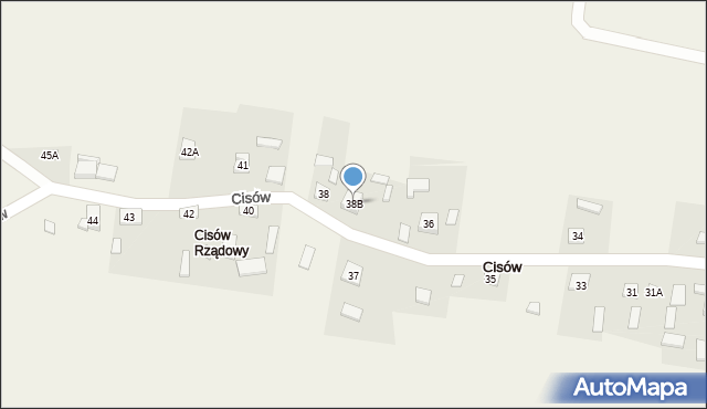 Cisów, Cisów, 38B, mapa Cisów