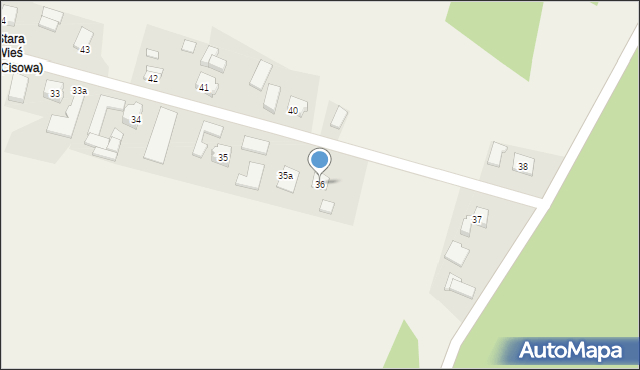 Cisowa, Cisowa, 36, mapa Cisowa