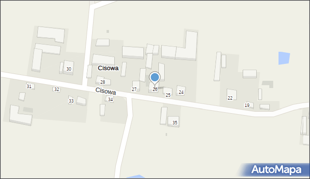Cisowa, Cisowa, 26, mapa Cisowa