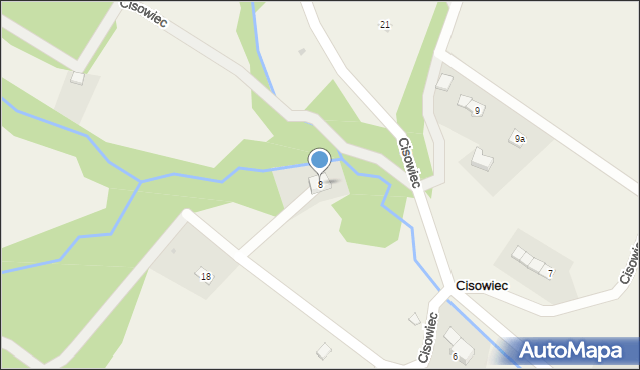 Cisowiec, Cisowiec, 8, mapa Cisowiec