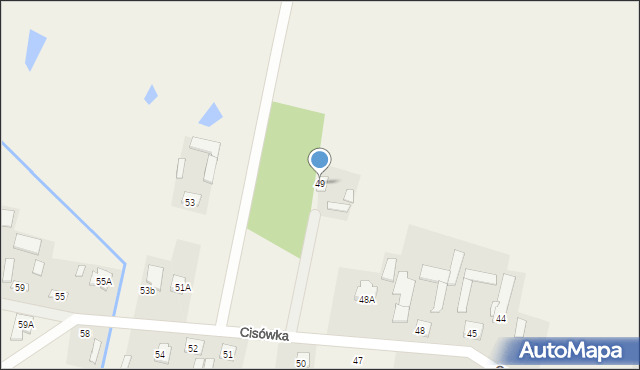 Cisówka, Cisówka, 49, mapa Cisówka