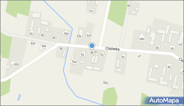 Cisówka, Cisówka, 52, mapa Cisówka