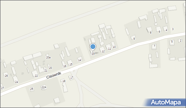 Cisownik, Cisownik, 13, mapa Cisownik