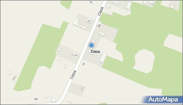 Cisza, Cisza, 12, mapa Cisza