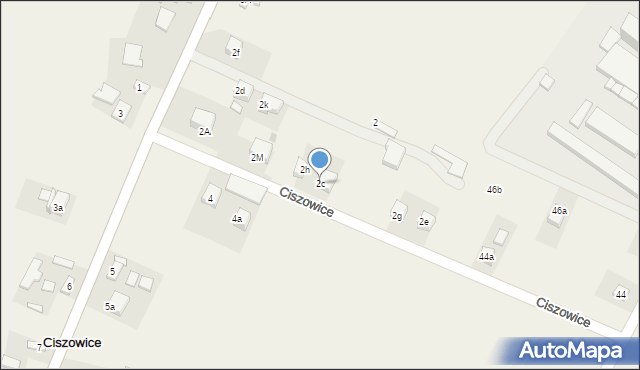 Ciszowice, Ciszowice, 2c, mapa Ciszowice