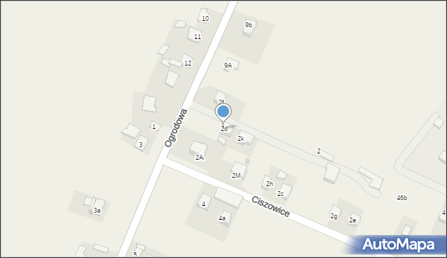 Ciszowice, Ciszowice, 2d, mapa Ciszowice