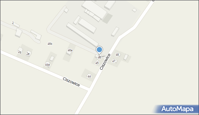 Ciszowice, Ciszowice, 46, mapa Ciszowice