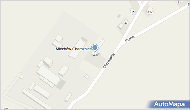 Ciszowice, Ciszowice, 49b, mapa Ciszowice