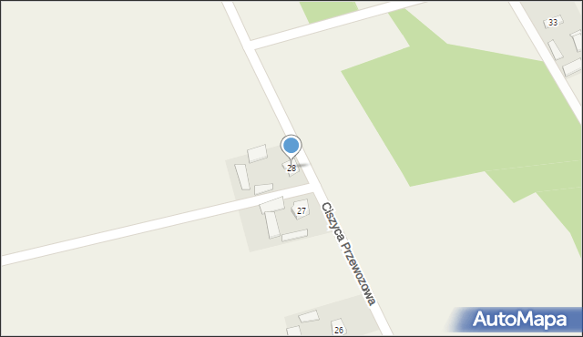 Ciszyca Przewozowa, Ciszyca Przewozowa, 28, mapa Ciszyca Przewozowa