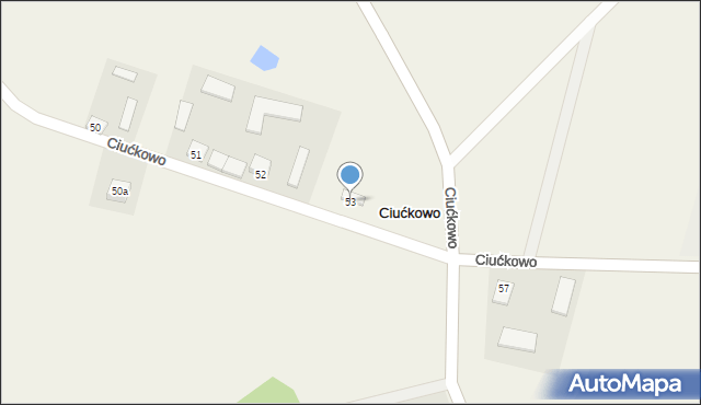 Ciućkowo, Ciućkowo, 53, mapa Ciućkowo