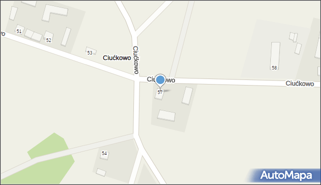 Ciućkowo, Ciućkowo, 57, mapa Ciućkowo