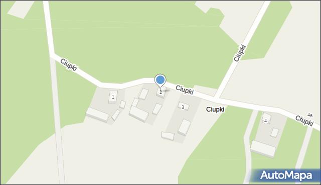 Ciupki, Ciupki, 2, mapa Ciupki