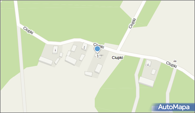 Ciupki, Ciupki, 3, mapa Ciupki