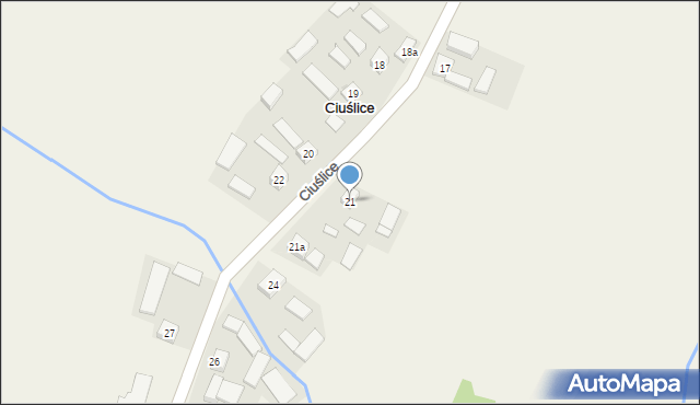 Ciuślice, Ciuślice, 21, mapa Ciuślice