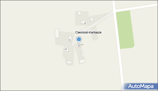 Ciwoniuki, Ciwoniuki, 11, mapa Ciwoniuki