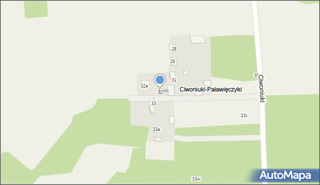 Ciwoniuki, Ciwoniuki, 32, mapa Ciwoniuki