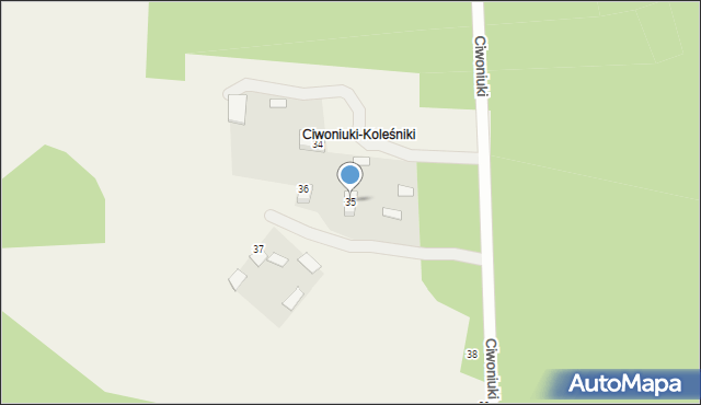 Ciwoniuki, Ciwoniuki, 35, mapa Ciwoniuki