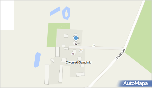 Ciwoniuki, Ciwoniuki, 42, mapa Ciwoniuki