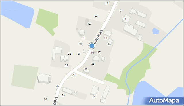 Dębowiec, Cieszyńska, 19, mapa Dębowiec