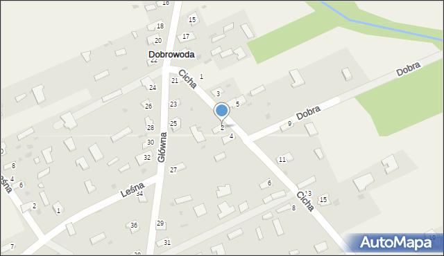 Dobrowoda, Cicha, 2, mapa Dobrowoda