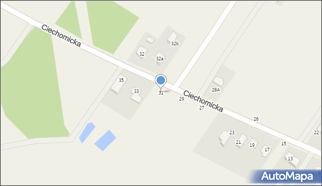 Dobrzyków, Ciechomicka, 31, mapa Dobrzyków