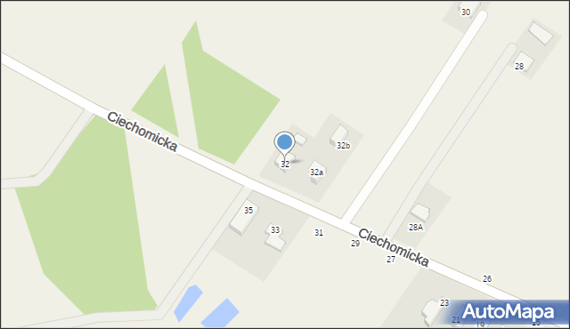 Dobrzyków, Ciechomicka, 32, mapa Dobrzyków