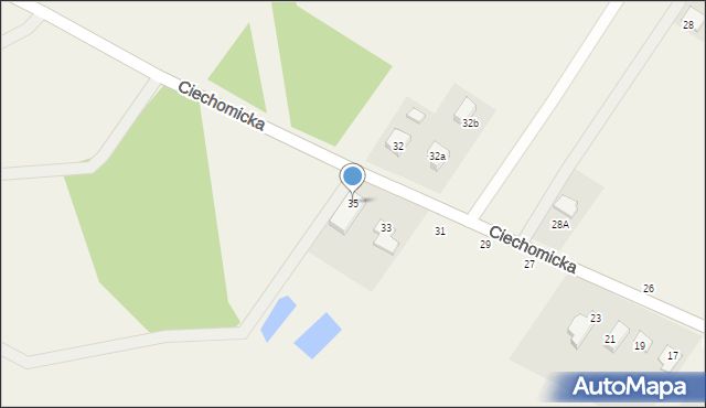 Dobrzyków, Ciechomicka, 35, mapa Dobrzyków