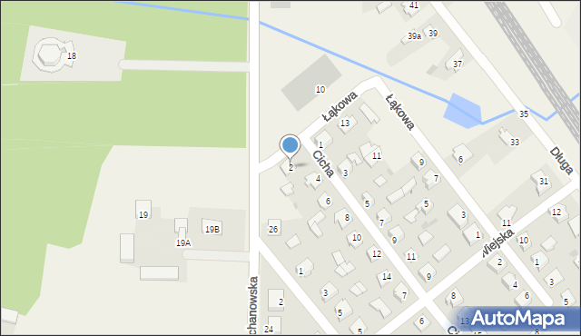 Gąsocin, Cicha, 2, mapa Gąsocin