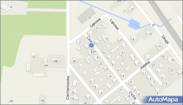 Gąsocin, Cicha, 6, mapa Gąsocin