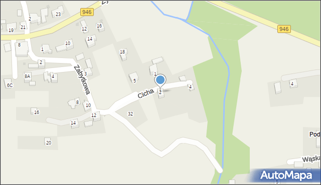 Gilowice, Cicha, 2, mapa Gilowice