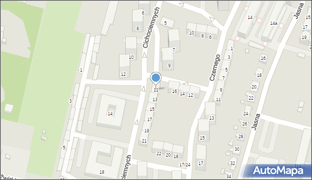 Gliwice, Cichociemnych, 11, mapa Gliwic