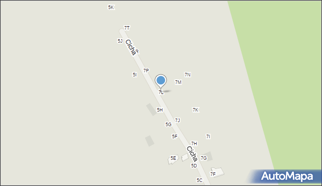 Głogów Małopolski, Cicha, 7L, mapa Głogów Małopolski