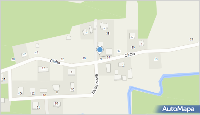 Gościcino, Cicha, 36, mapa Gościcino