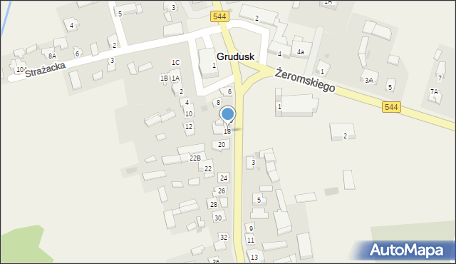 Grudusk, Ciechanowska, 18, mapa Grudusk