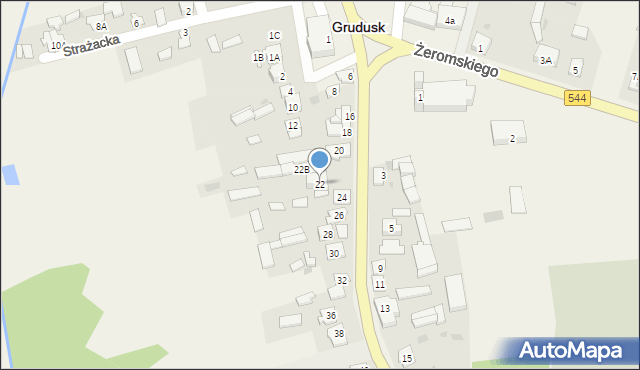 Grudusk, Ciechanowska, 22, mapa Grudusk