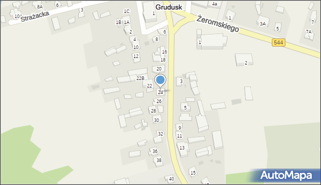 Grudusk, Ciechanowska, 24, mapa Grudusk