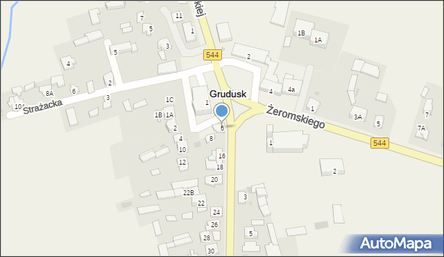 Grudusk, Ciechanowska, 6, mapa Grudusk