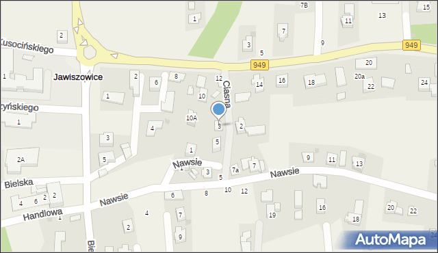 Jawiszowice, Ciasna, 3, mapa Jawiszowice