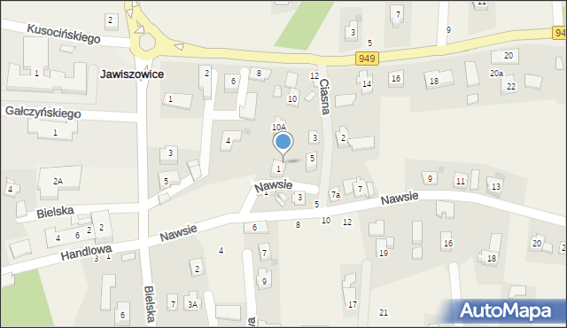 Jawiszowice, Ciasna, 7, mapa Jawiszowice