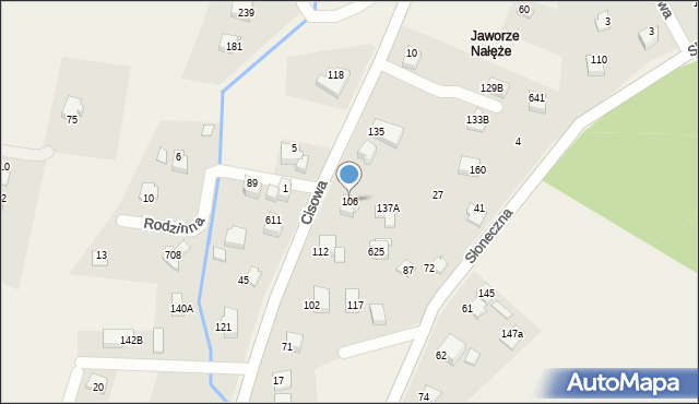 Jaworze, Cisowa, 106, mapa Jaworze