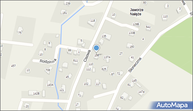 Jaworze, Cisowa, 106, mapa Jaworze