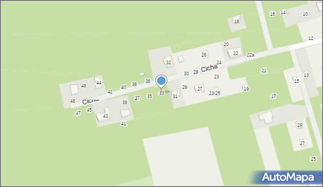 Jedlicze B, Cicha, 33, mapa Jedlicze B