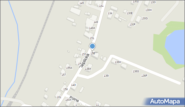 Jelenia Góra, Cieplicka, 138, mapa Jelenia Góra