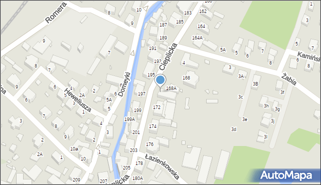 Jelenia Góra, Cieplicka, 170, mapa Jelenia Góra