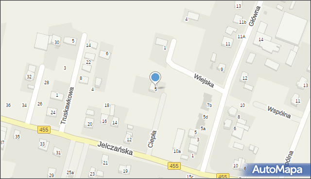 Jeszkowice, Ciepła, 5, mapa Jeszkowice