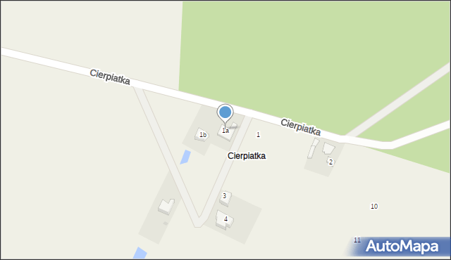 Kamień, Cierpiatka, 1a, mapa Kamień