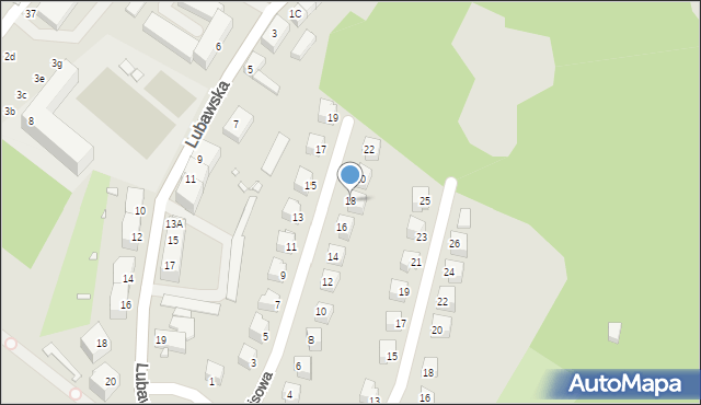 Kamienna Góra, Cisowa, 18, mapa Kamienna Góra