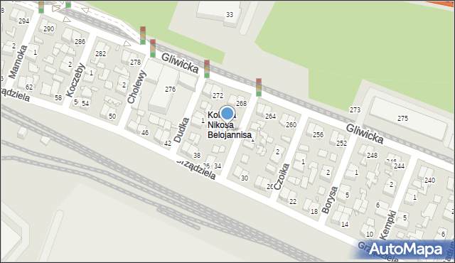 Katowice, Ciemały Józefa, 2, mapa Katowic